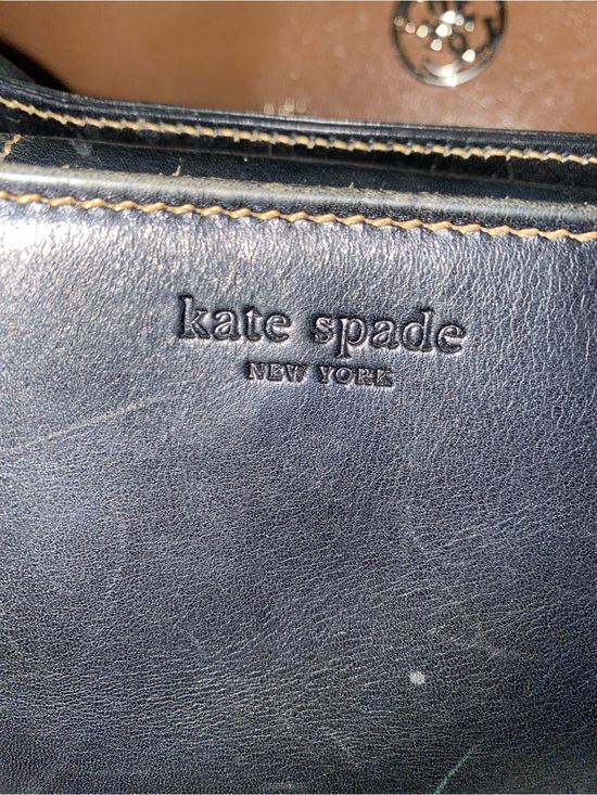 kate spade Handbags - kate spade Black Leather Shoulder Bag with Logo Emboss